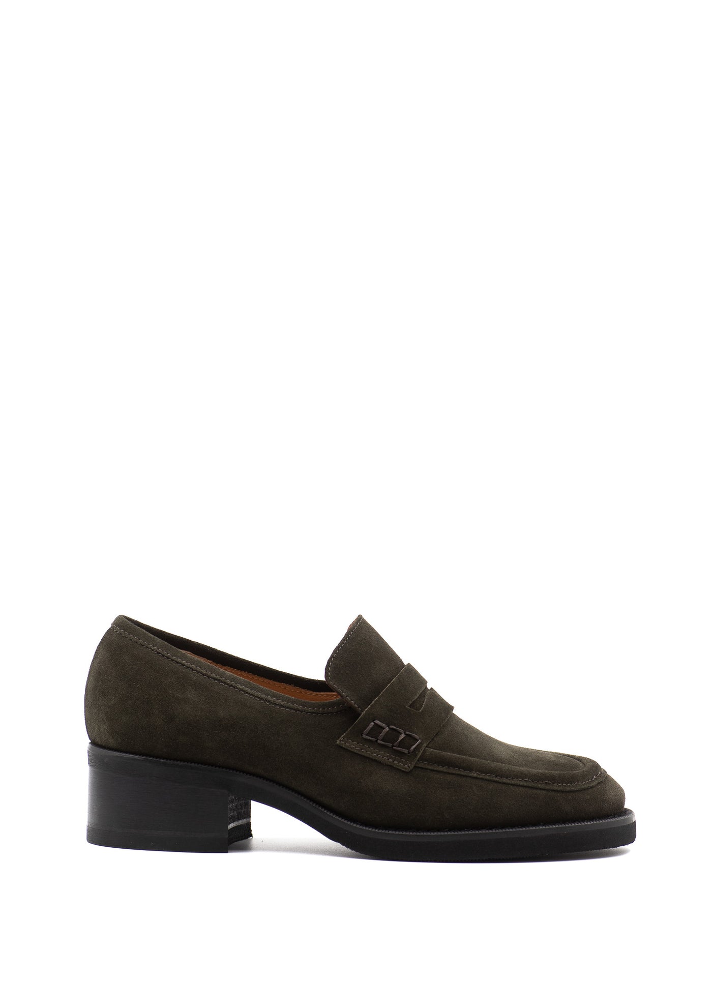 Green Penny Loafers 40 mm