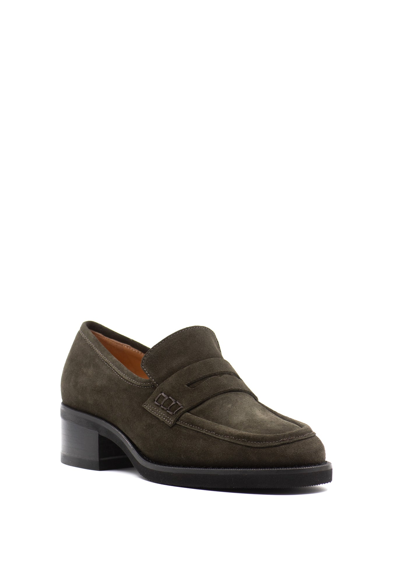 Green Penny Loafers 40 mm