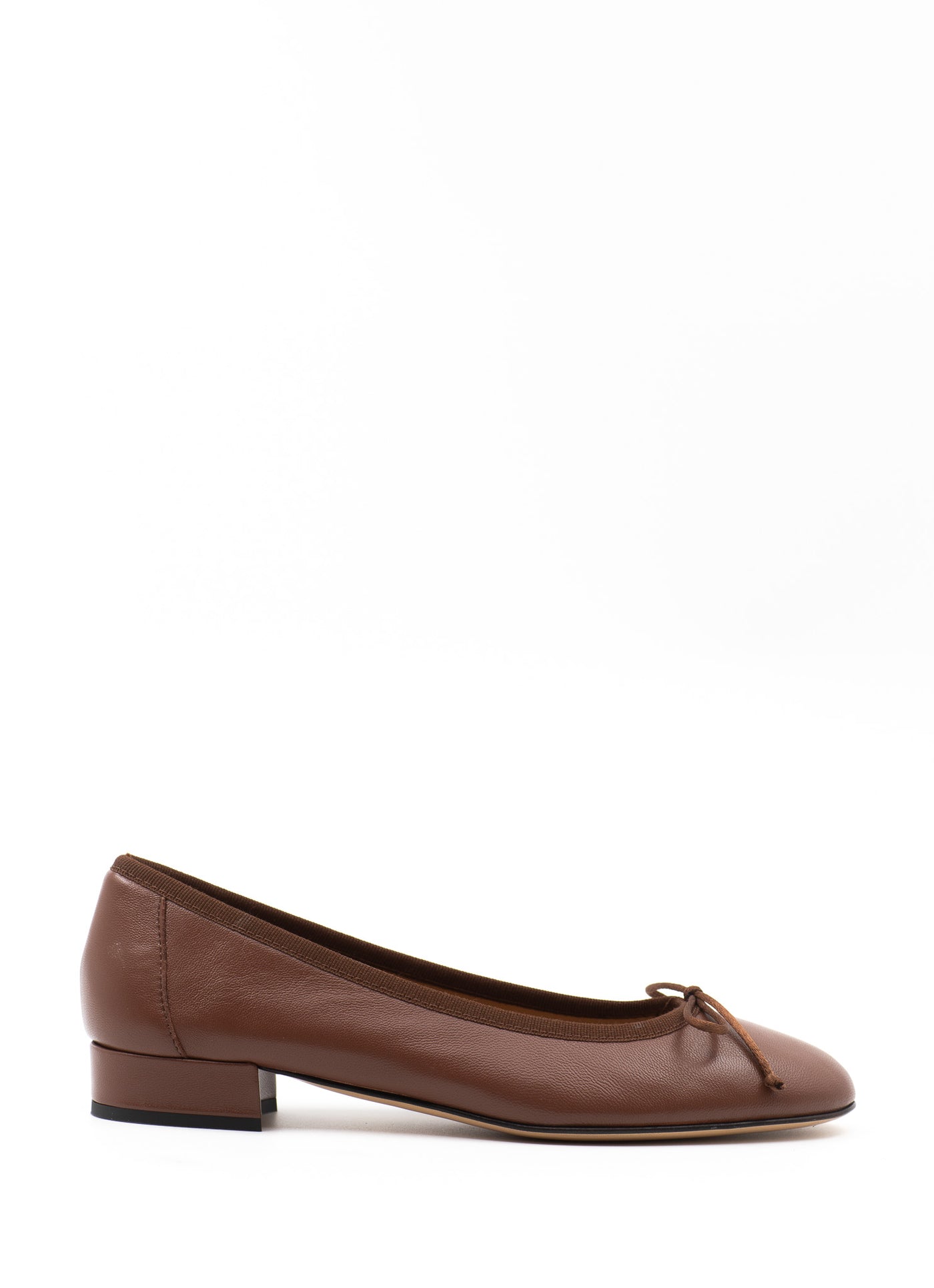 Heeled Scala in Chestnut Leather