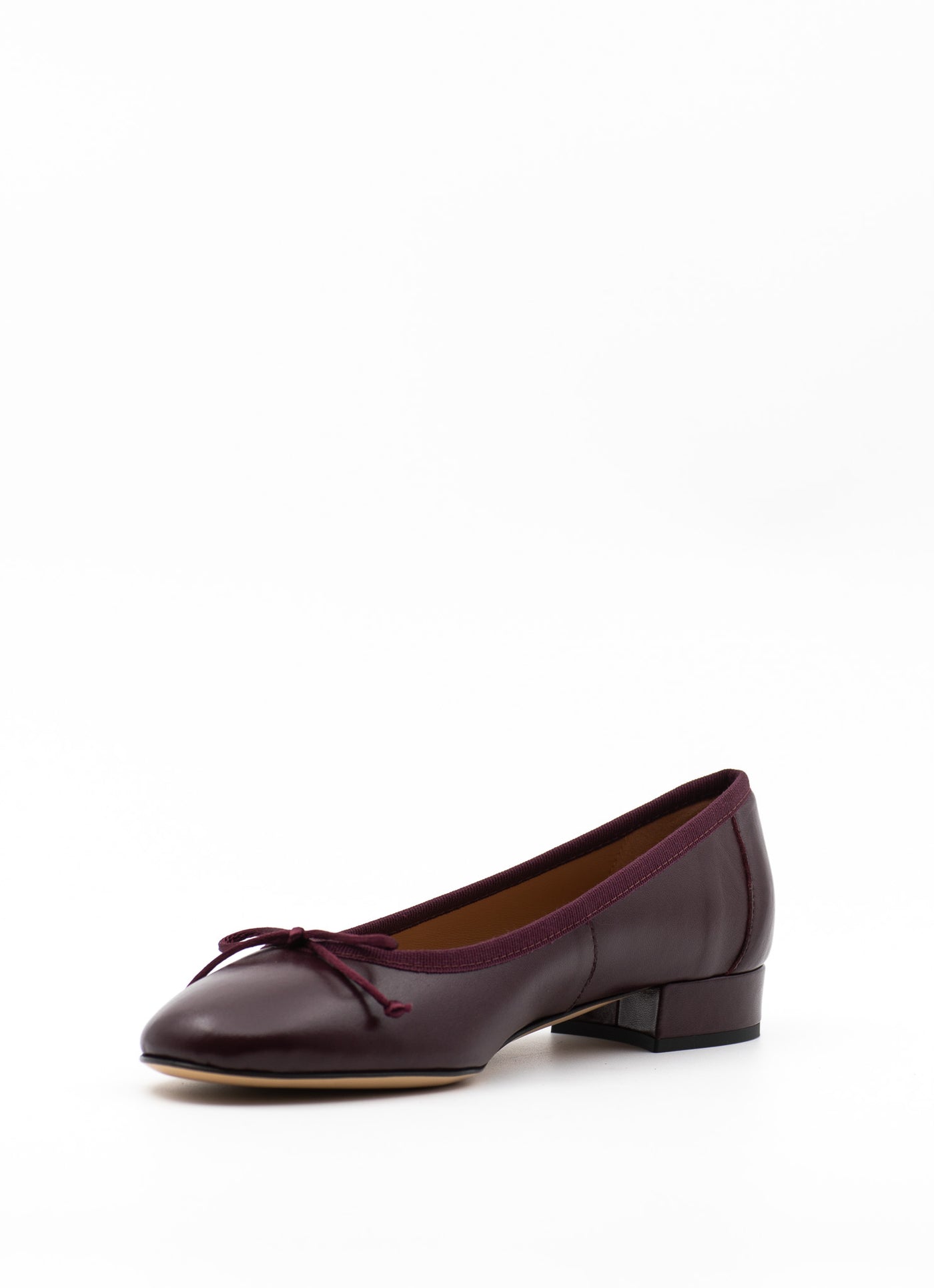 Heeled Scala in Burgundy Leather