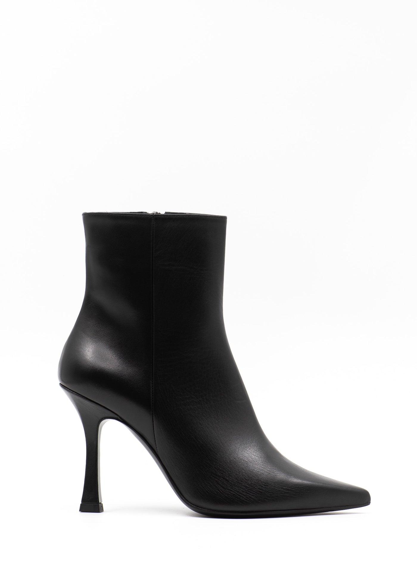 High Heeled Ankle Boots with Curved Heels