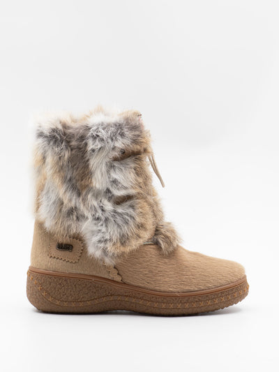 Snow Boots With Studs In Beige