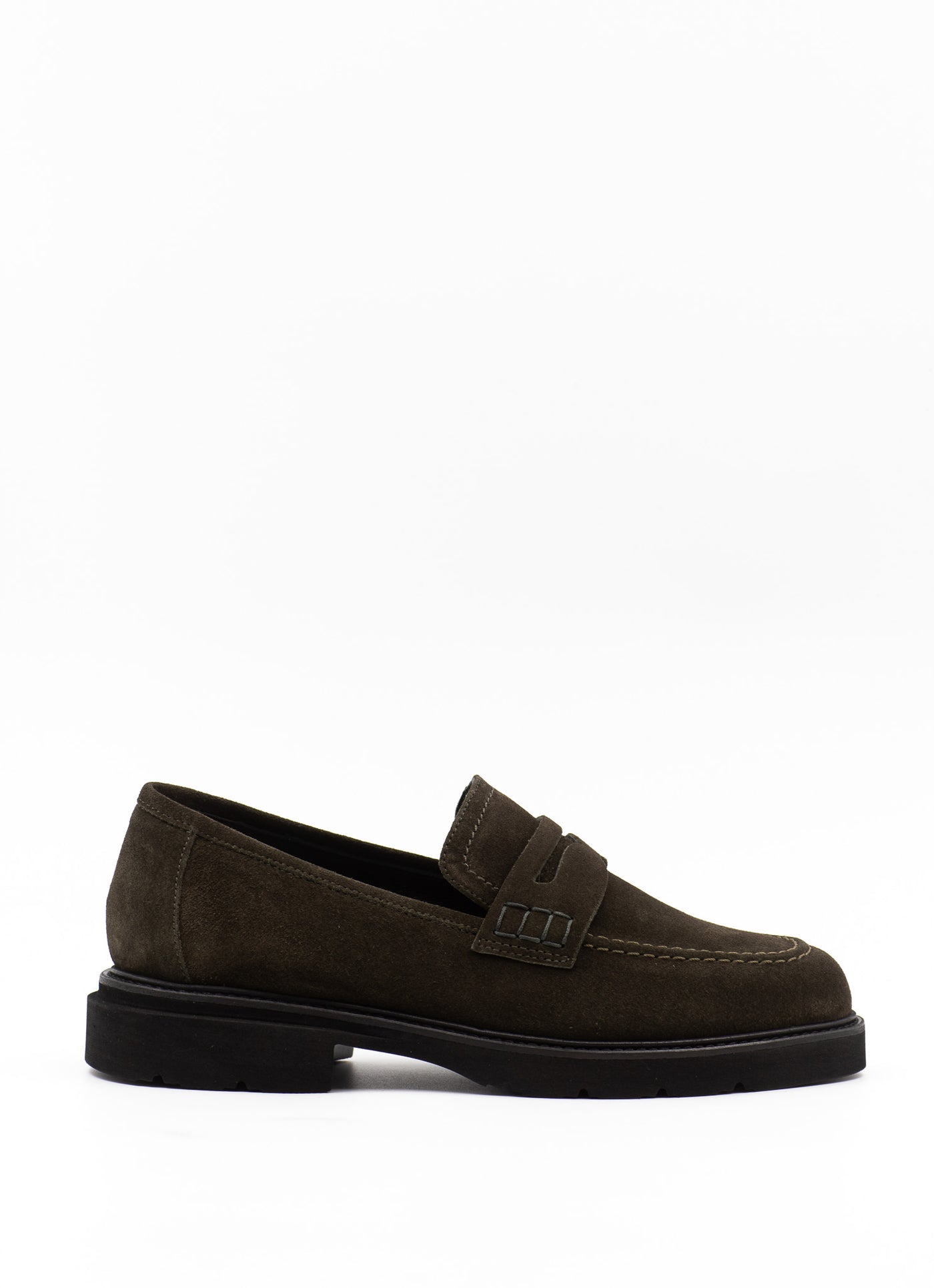 Green Suede Loafers