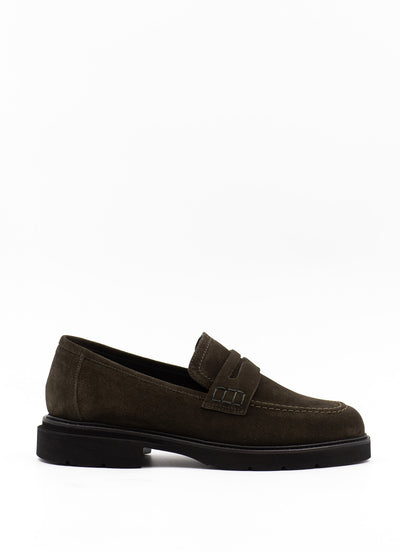 Green Suede Loafers