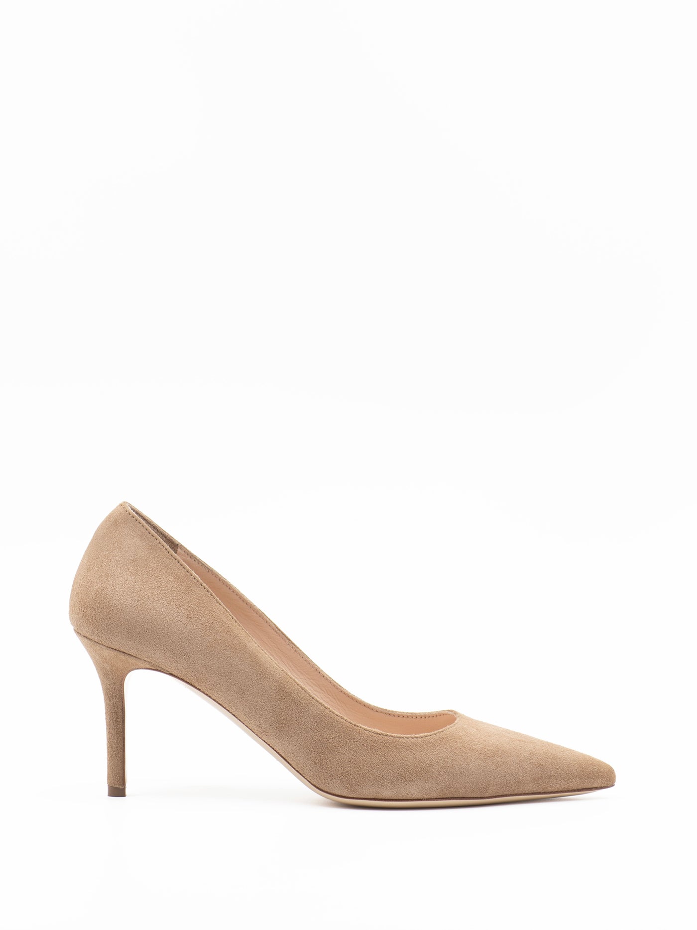 Pumps75 in camel suede