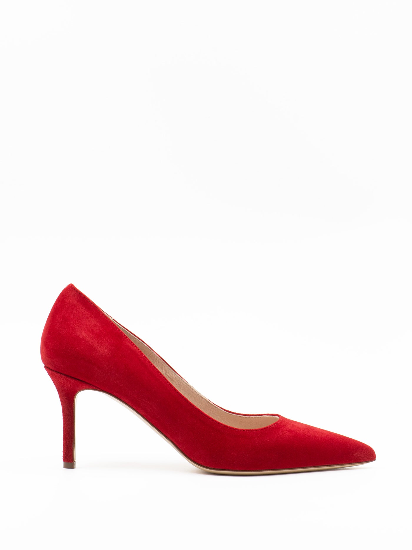 Pumps75 in red suede