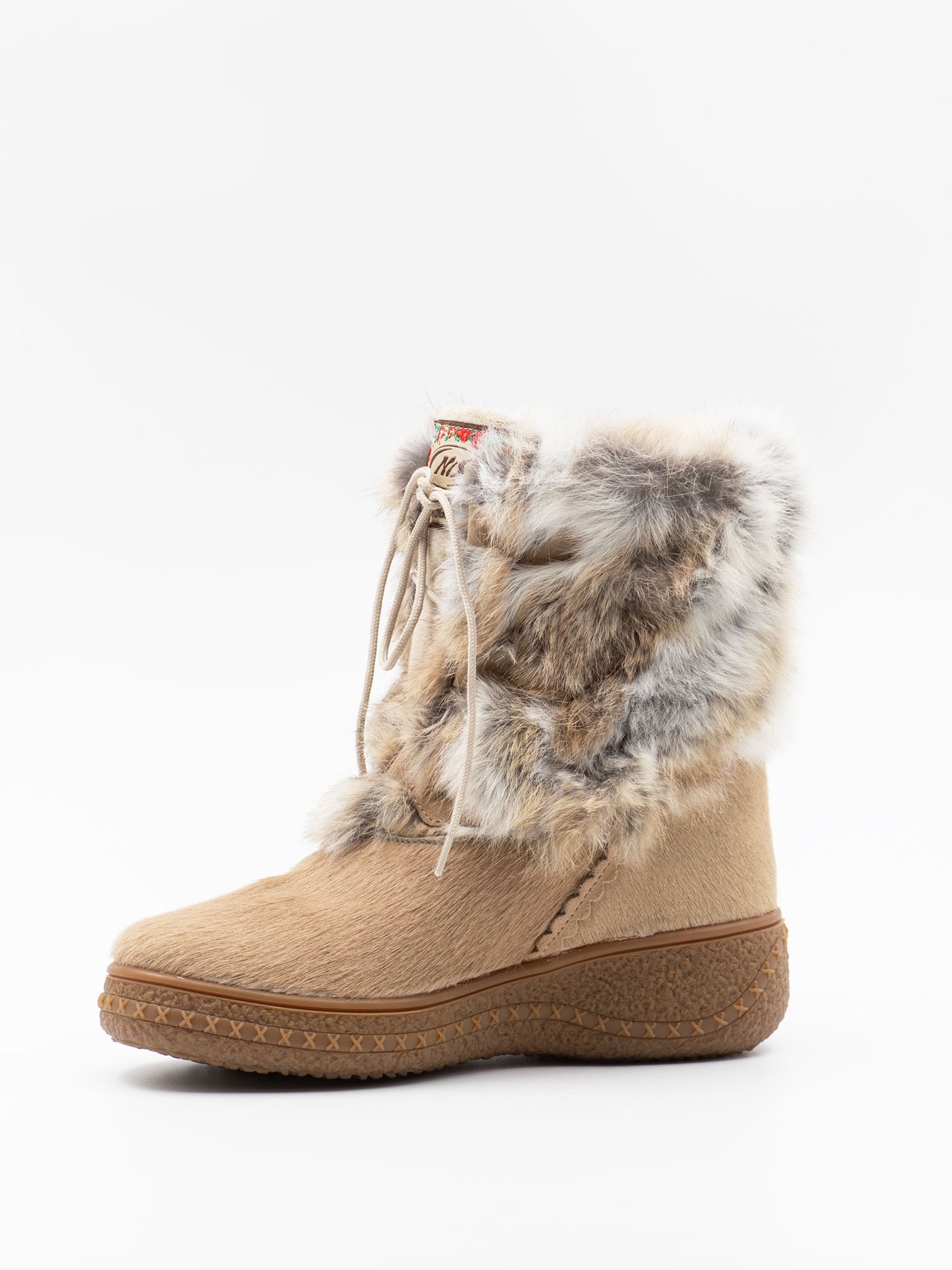 Snowboots With Fur In Beige