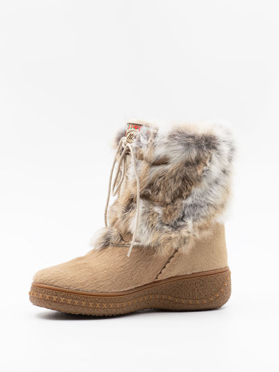 Snowboots With Fur In Beige