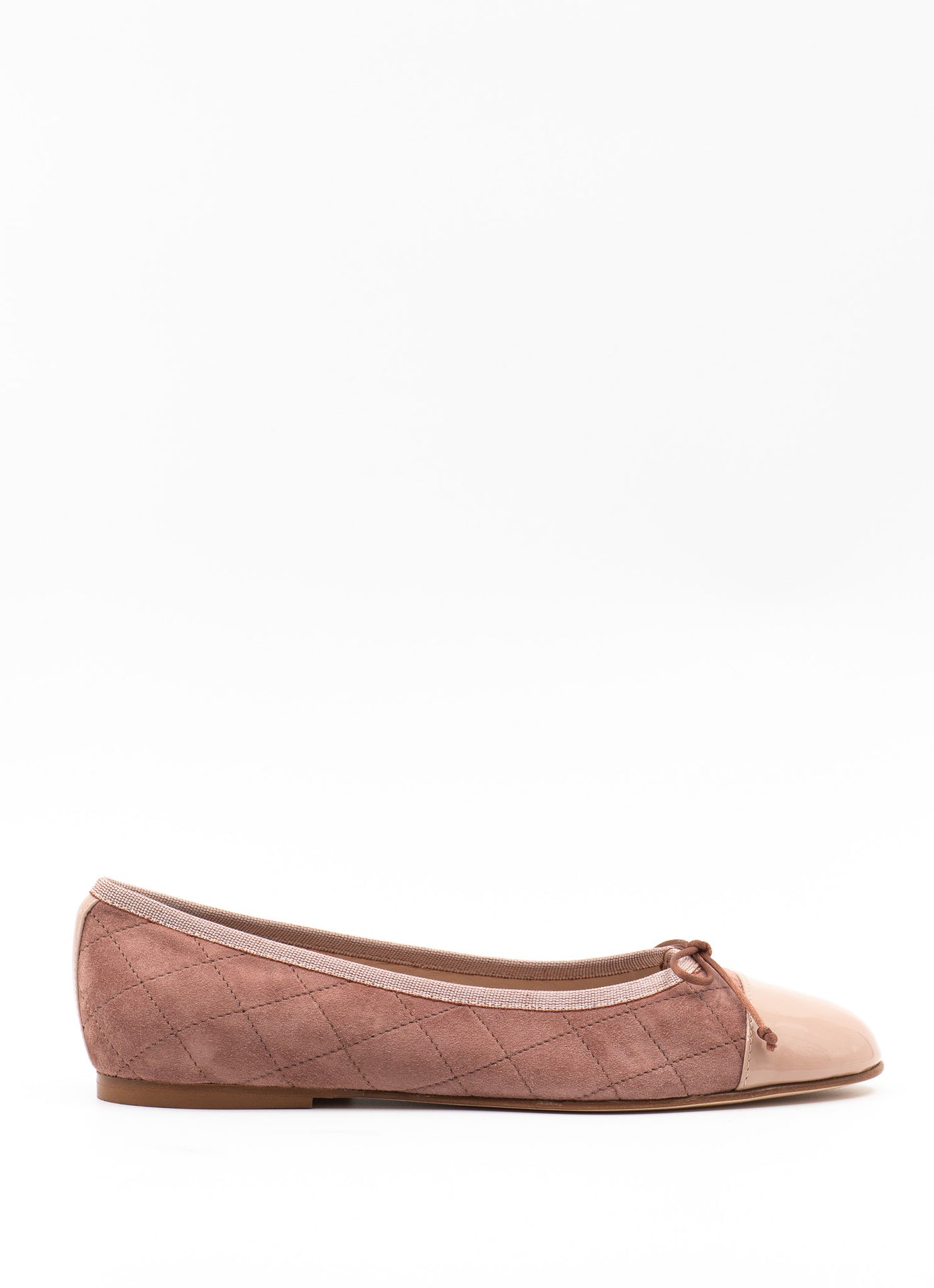 Two-tone ballet flats in pink