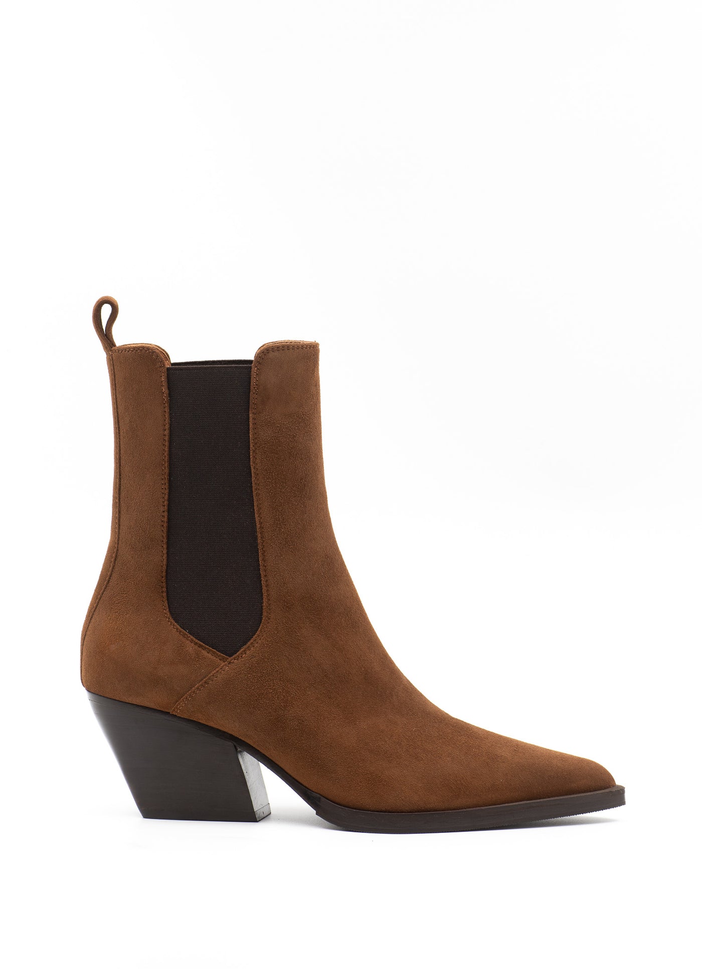 Western Boots in Cognac Suede