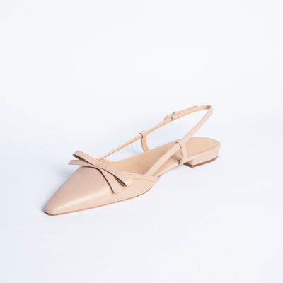 Beige slingbacks