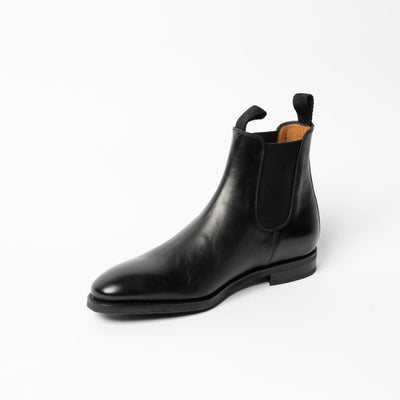 Black sleek chelsea boots. 