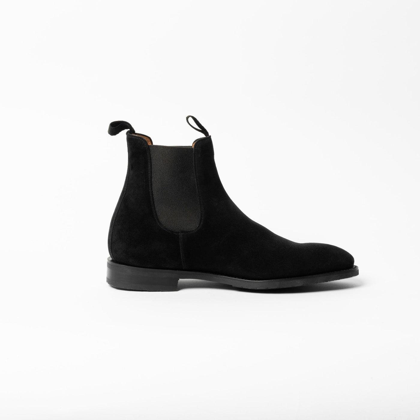 GOMMA CHELSEA BOOTS in BLACK SUEDE