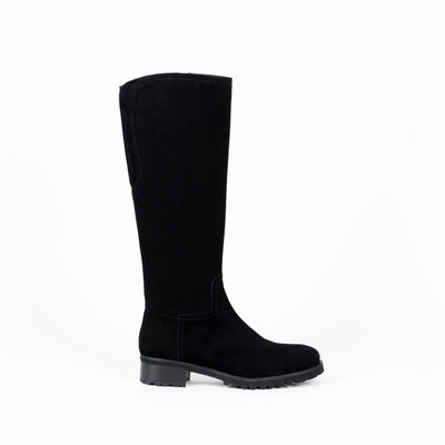 Hilde Black Suede Boots