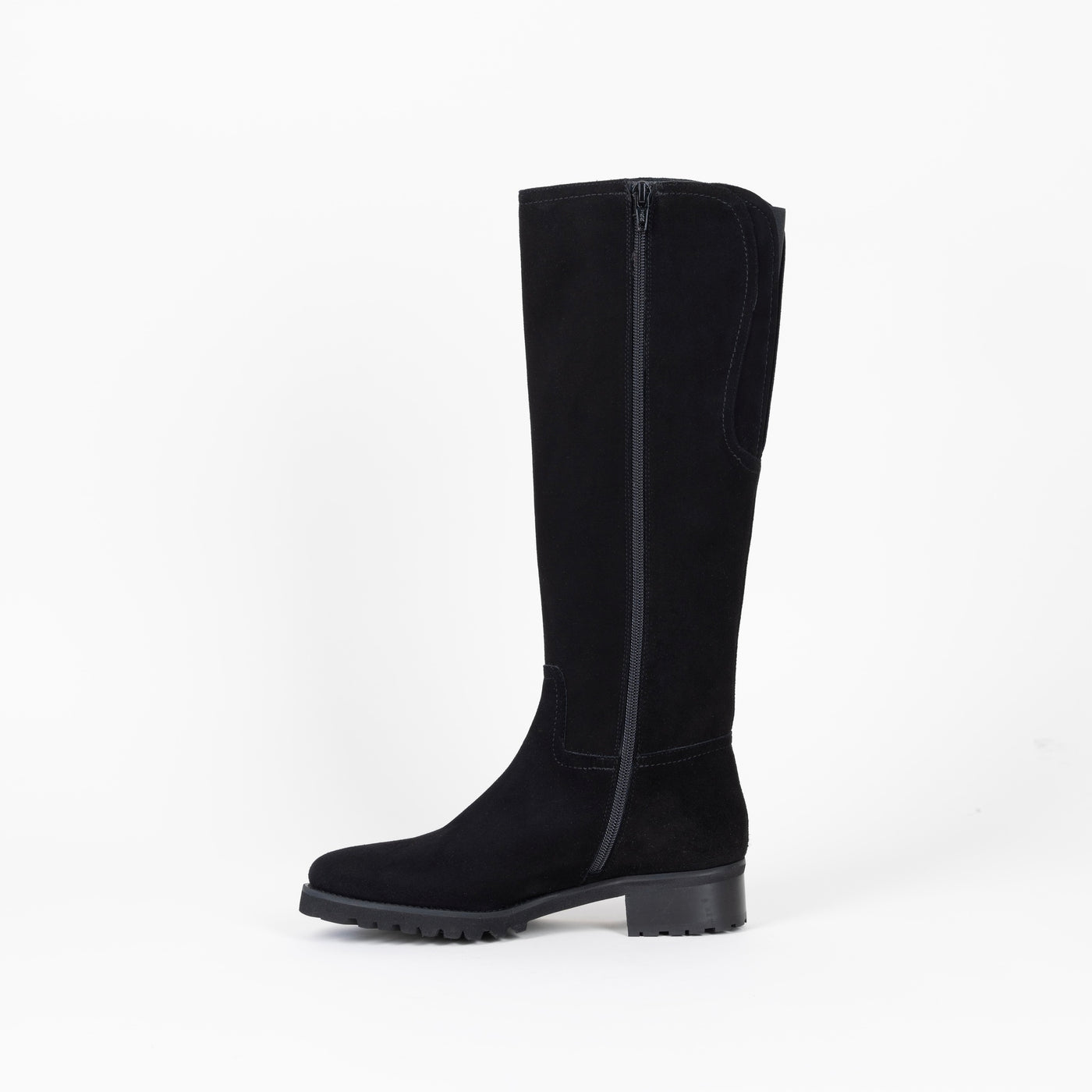 Hilde Black Suede Boots