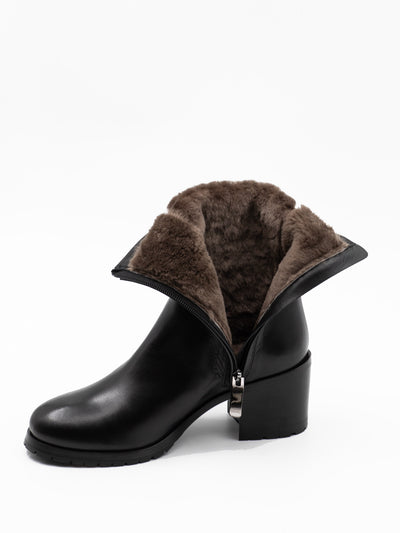 Shearling-lined ankle boots