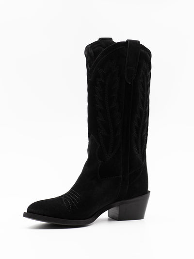 Siena boots in black suede