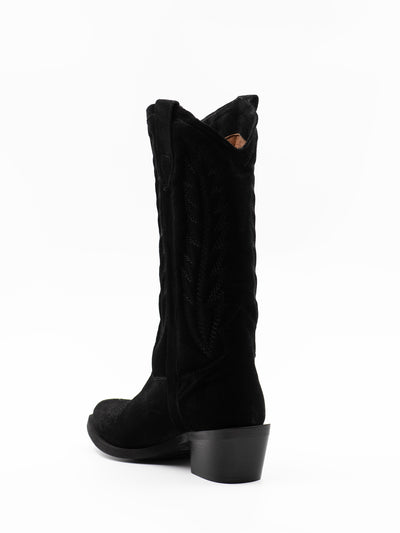 Siena boots in black suede