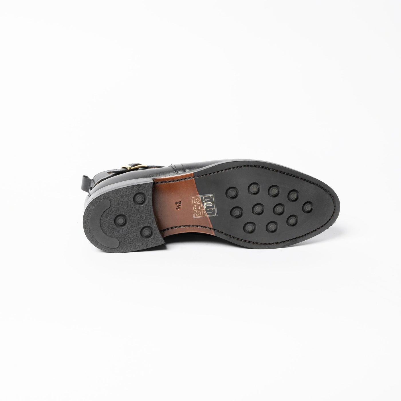 Goodyear Welt Short Ankle Boots in black leather with rubber soles. 