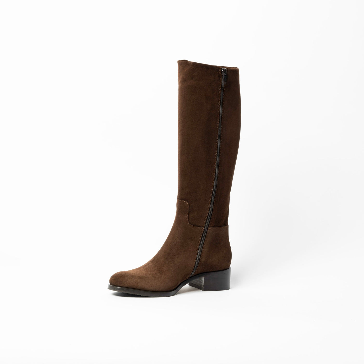 Grace Boots in Brown Suede