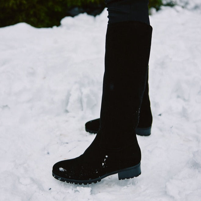 Shearling-lined Suede Boots