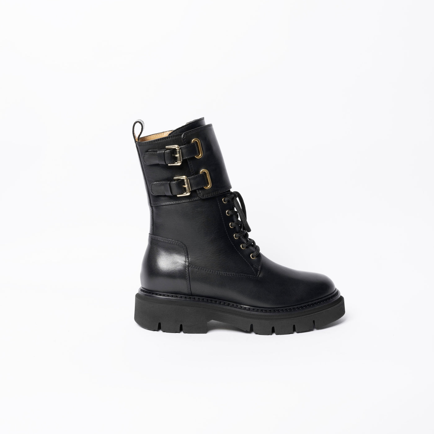 Buckled Combat Boots