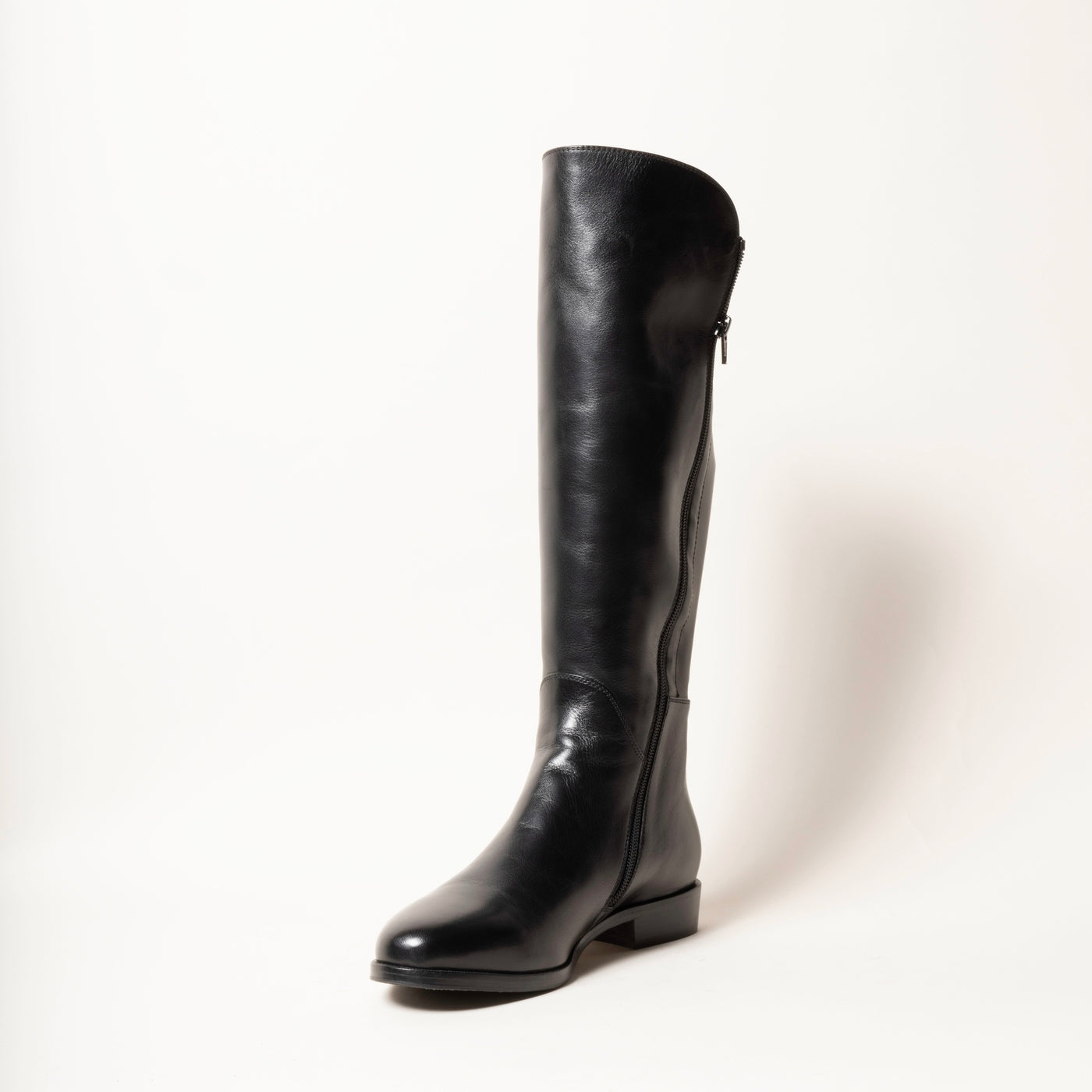 Shearling-lined Boots in Black Leather